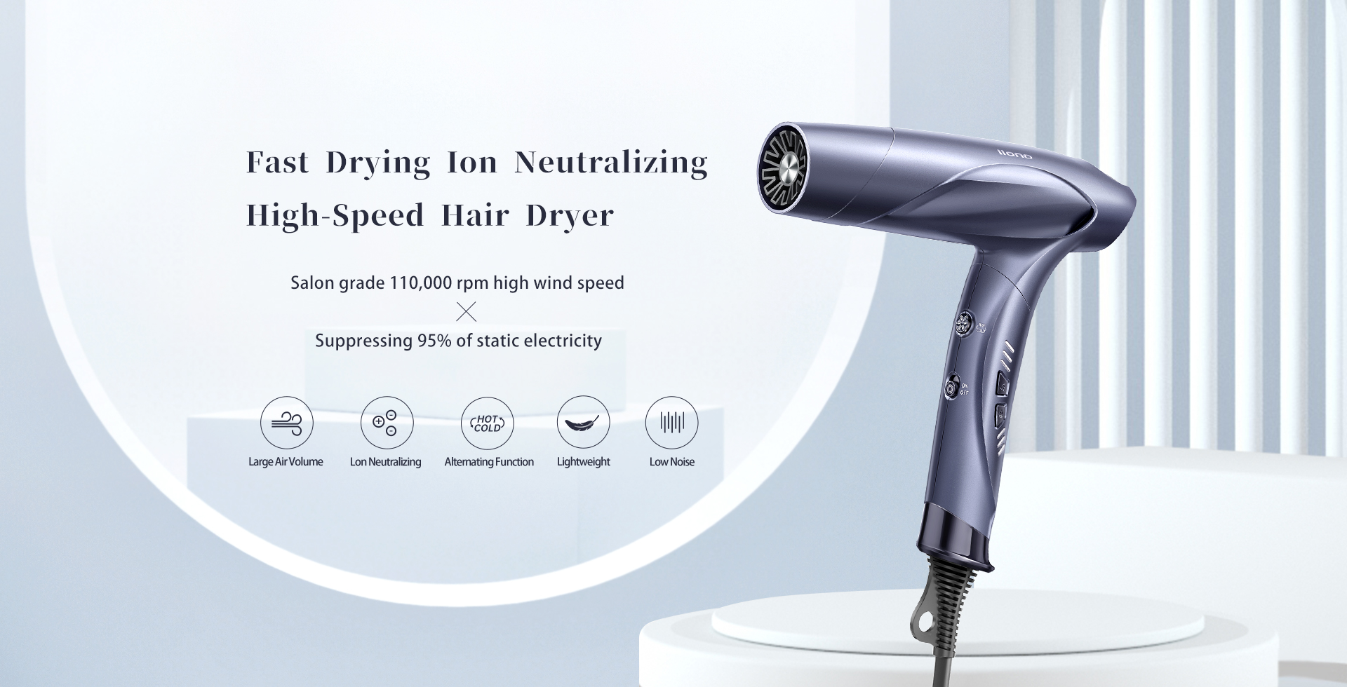High Speed Hair Dryer Space Grey