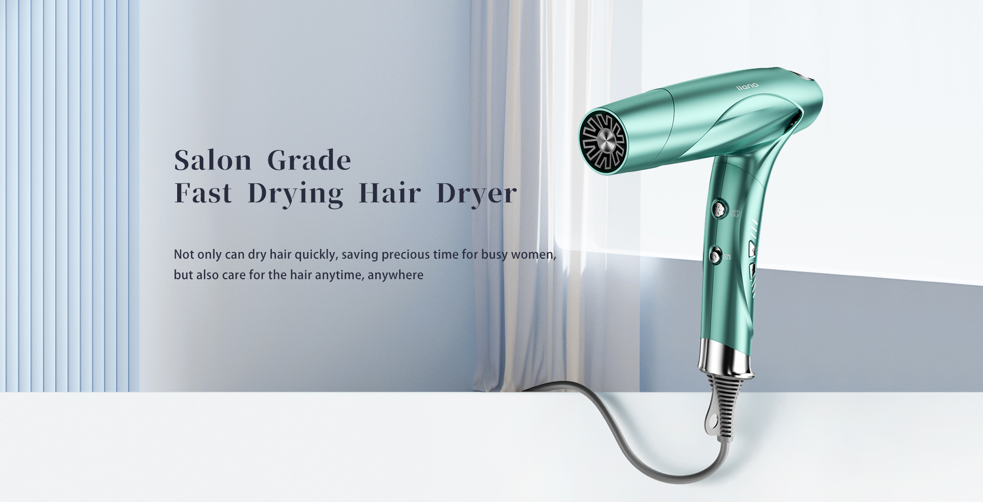 High Speed Hair Dryer Llano Green